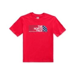 The North Face Short Sleeve Graphic Tee Boys' 5 The North Face Short Sleeve Graphic Tee Boys' -Bob's Sports Chalet 89616 TNF RED m