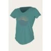 ONeill O`Neill Graphic Scoop Neck Sun Shirt Women's -Bob's Sports Chalet 89730 EUCALYPTUS m
