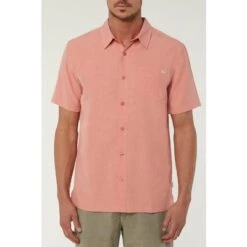 ONeill O'Neill Liberty Short Sleeve Button Up Shirt Men's -Bob's Sports Chalet 89740 SUNSHINE m