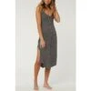 ONeill O'Neill Makra Knit Midi Dress Women's -Bob's Sports Chalet 89803 CHARCOAL HEATHER m