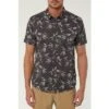 ONeill O'Neill Bamboo Short Sleeve Button Up Shirt Men's -Bob's Sports Chalet 89849 ASPHALT m