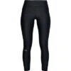 Under Armour HeatGear Armour Ankle Crop Leggings Women's -Bob's Sports Chalet 90057 BLACKBLKMTLC SLVR m