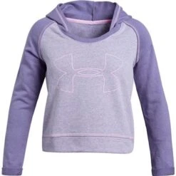 Under Armour Rival Terry Hoody Girls' -Bob's Sports Chalet 90069 PRPL LX L HPRPL ACE m