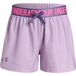 Under Armour Play Up Shorts Girls' 9 Under Armour Play Up Shorts Girls' -Bob's Sports Chalet 90109 PRPL ACEPRPL LUXE m