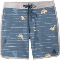 Prana High Seas Boardshorts Men's 7 Prana High Seas Boardshorts Men's -Bob's Sports Chalet 90147 NICKEL BEACHED m