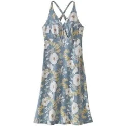 Patagonia Amber Dawn Dress Women's 7 Patagonia Amber Dawn Dress Women's -Bob's Sports Chalet 90483 FLWR PWRLT PLUME GR m