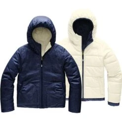 The North Face Reversible Perrito Jacket Girls' -Bob's Sports Chalet 91377 MONTAGBLUDENMPT m