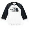 The North Face 3/4 Half Dome Baseball Tee Women's -Bob's Sports Chalet 91409 TNF WHTTNF BLK m