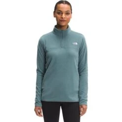 The North Face TKA Glacier Quarter Zip Fleece Top Women's 9 The North Face TKA Glacier Quarter Zip Fleece Top Women's -Bob's Sports Chalet 91455 GOBLIN BLUE m