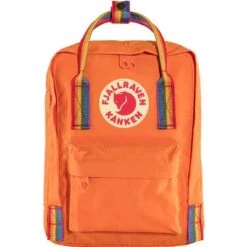 Fjallraven Kanken Rainbow Mini Backpack -Bob's Sports Chalet 91470 BURNT ORNGRNBW PTRN m