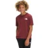 The North Face Graphic Short Sleeve Tee Boys' -Bob's Sports Chalet 91602 BAROLO RED m