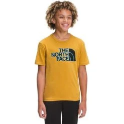 The North Face Graphic Short Sleeve Tee Boys' -Bob's Sports Chalet 91602 GLDNSPCTNFBLCK m
