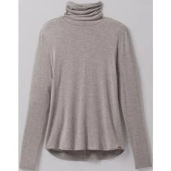 Prana Foundation Turtleneck Women's -Bob's Sports Chalet 91664 HEATHER GREY m