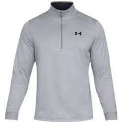 Under Armour Armour Fleece 1/2 Zip Men's -Bob's Sports Chalet 91750 STEEL LIGHT HTHRBLK m