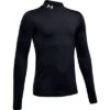 Under Armour Armour Coldgear Mock Neck Boys' 1 Under Armour Armour Coldgear Mock Neck Boys' -Bob's Sports Chalet 91771 BLACKWHITE m