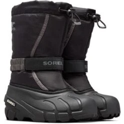 Sorel Flurry Boots Kids' 5 Sorel Flurry Boots Kids' -Bob's Sports Chalet 92004 BLACKCITY GREY m
