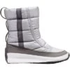 Sorel Out N About Puffy Mid Metal Boots Women's -Bob's Sports Chalet 92012 PURE SILVER m
