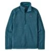 Patagonia Better Sweater 1/4-Zip Fleece Women's -Bob's Sports Chalet 93060 ABALONE BLUE m