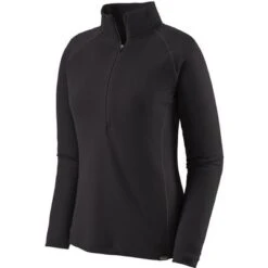 Patagonia Capilene Midweight Zip Neck Base Layer Top Women's -Bob's Sports Chalet 93083 BLACK m