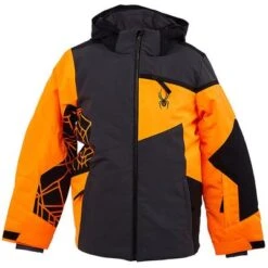 Spyder Challenger Jacket Boys' -Bob's Sports Chalet 93229 EBONY m