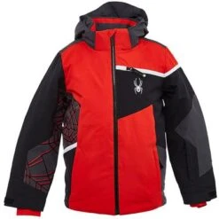 Spyder Challenger Jacket Boys' -Bob's Sports Chalet 93229 VOLCANOBLACK m