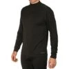 Hot Chillys Peach Solid Zip-T Baselayer Top Men's -Bob's Sports Chalet 94466 BLACK m