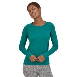 Patagonia Cap Midweight Crew Base Layer Top Women's 8 Patagonia Cap Midweight Crew Base Layer Top Women's -Bob's Sports Chalet 95005 BOREALIS GREEN m