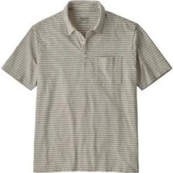 Patagonia Organic Cotton Lightweight Polo Men's 13 Patagonia Organic Cotton Lightweight Polo Men's -Bob's Sports Chalet 95008 WAVY TEXTUREBRCH WH m