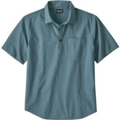 Patagonia Organic Cotton Seersucker Pullover Shirt Men's -Bob's Sports Chalet 95174 WILLOWPIGEON BLUE m