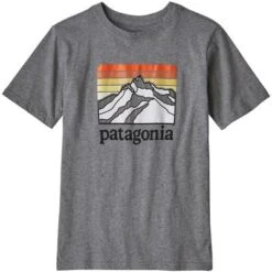 Patagonia Graphic Organic T-Shirt Boys' -Bob's Sports Chalet 95195 LN LG RDGEGRVL HTHR m