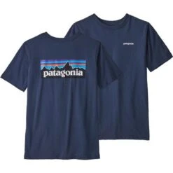 Patagonia Graphic Organic T-Shirt Boys' -Bob's Sports Chalet 95195 P6 LOGONEW NAVY m