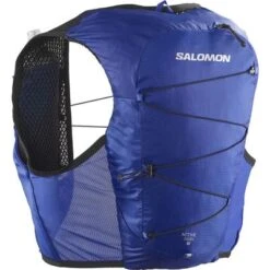Salomon Active Skin 8 Running Vest -Bob's Sports Chalet 95460 SURF THE WEBBLACK m