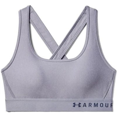 Under Armour Armour Mid Crossback Heather Bra Women's 5 Under Armour Armour Mid Crossback Heather Bra Women's - Image 3