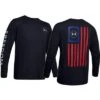 Under Armour Freedom New Flag Long Sleeve Crew Shirt Men's -Bob's Sports Chalet 95584 BLACKSTEEL m
