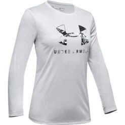 Under Armour Big Logo Tech Graphic Long Sleeve T-Shirt Girls'