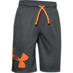 Under Armour Prototype Supersized Shorts Boys' 7 Under Armour Prototype Supersized Shorts Boys' -Bob's Sports Chalet 95621 PITCH GRYORNG SPARK m