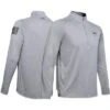 Under Armour Freedom Tech 1/2 Zip Fleece Men's -Bob's Sports Chalet 95640 STEEL LT HEATHERBK m