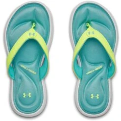 Under Armour Marbella VII Flip Flops Girls' -Bob's Sports Chalet 95659 WHITEXRAYBLUE HAZE m