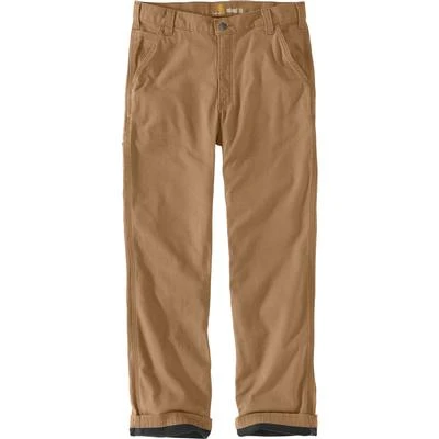 Carhartt Rugged Flex Relaxed Fit Canvas Flannel-Lined Utility Work Pants Men's 3 Carhartt Rugged Flex Relaxed Fit Canvas Flannel-Lined Utility Work Pants Men's