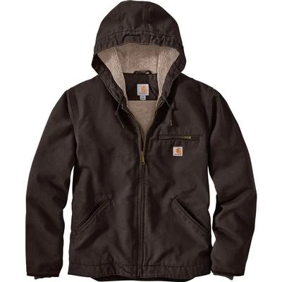 Carhartt Relaxed Fit Washed Duck Sherpa-Lined Jacket Men's 4 Carhartt Relaxed Fit Washed Duck Sherpa-Lined Jacket Men's - Image 2