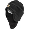 Carhartt Fleece 2-In-1 Hat Men's -Bob's Sports Chalet 96104 BLACK m