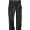 Carhartt Washed Duck Double Front Work Dungaree Men's -Bob's Sports Chalet 96112 BLACK m