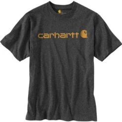 Carhartt Loose Fit Heavyweight Short-Sleeve Logo Graphic T-Shirt Men's -Bob's Sports Chalet 96116 CARBON HEATHER m