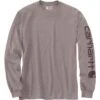 Carhartt Loose Fit Heavyweight Long-Sleeve Logo Sleeve Graphic T-Shirt Men's 1 Carhartt Loose Fit Heavyweight Long-Sleeve Logo Sleeve Graphic T-Shirt Men's -Bob's Sports Chalet 96117 ASH VIOLET HEATHER m