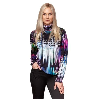 Sno Skins Viscose Print Turtleneck Top Women's 3 Sno Skins Viscose Print Turtleneck Top Women's