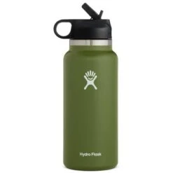 Hydro Flask 32 Oz Wide Mouth Water Bottle With Straw Lid -Bob's Sports Chalet 96395 OLIVE m