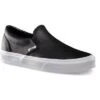 Vans Classic Slip-On Perf Leather Shoes -Bob's Sports Chalet 96400 BLACK m