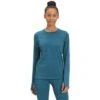 The North Face Ultra Warm Poly Crew Base Layer Top Women's -Bob's Sports Chalet 96569 MALLARD BLUE m