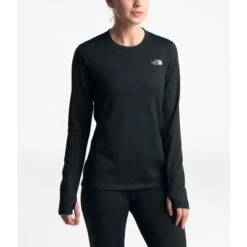 The North Face Ultra Warm Poly Crew Base Layer Top Women's -Bob's Sports Chalet 96569 TNF BLACK m