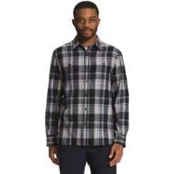 The North Face Arroyo Flannel Shirt Men's -Bob's Sports Chalet 96647 AVTR NV MD ICN PLD 2 m